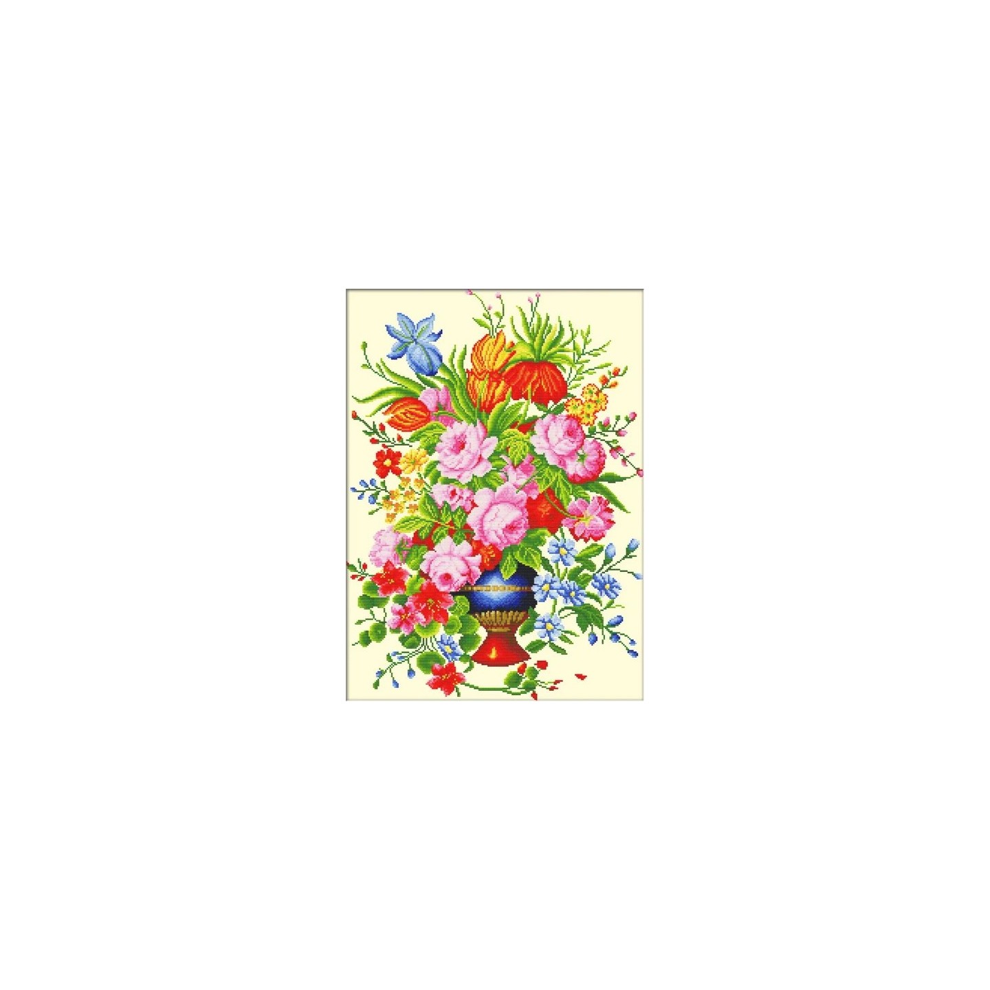 Borduurpakket Elegant bloemstuk