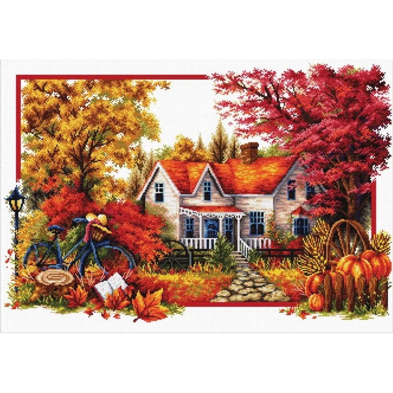 Borduurpakket De herfst komt