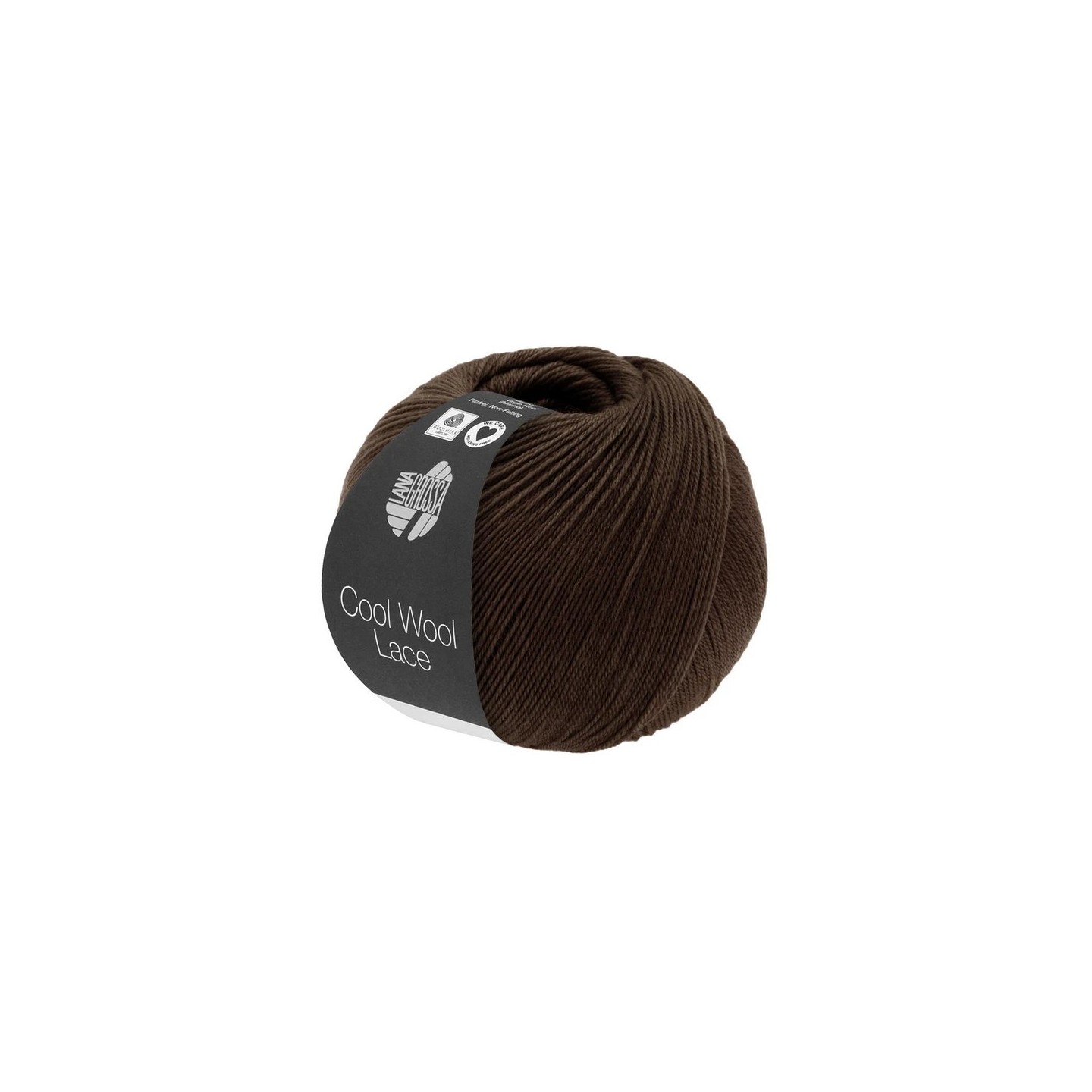 Lana Grossa Cool Wool Lace Zwartbruin 57