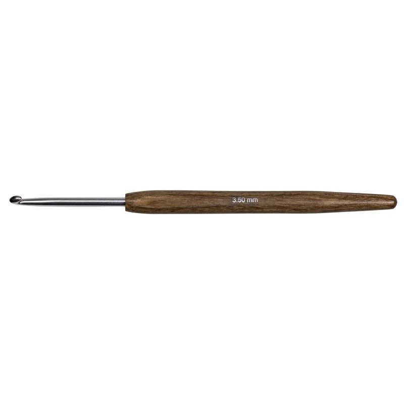 Wollhäkelnadeln mit Holz-Griff 3,5 mm