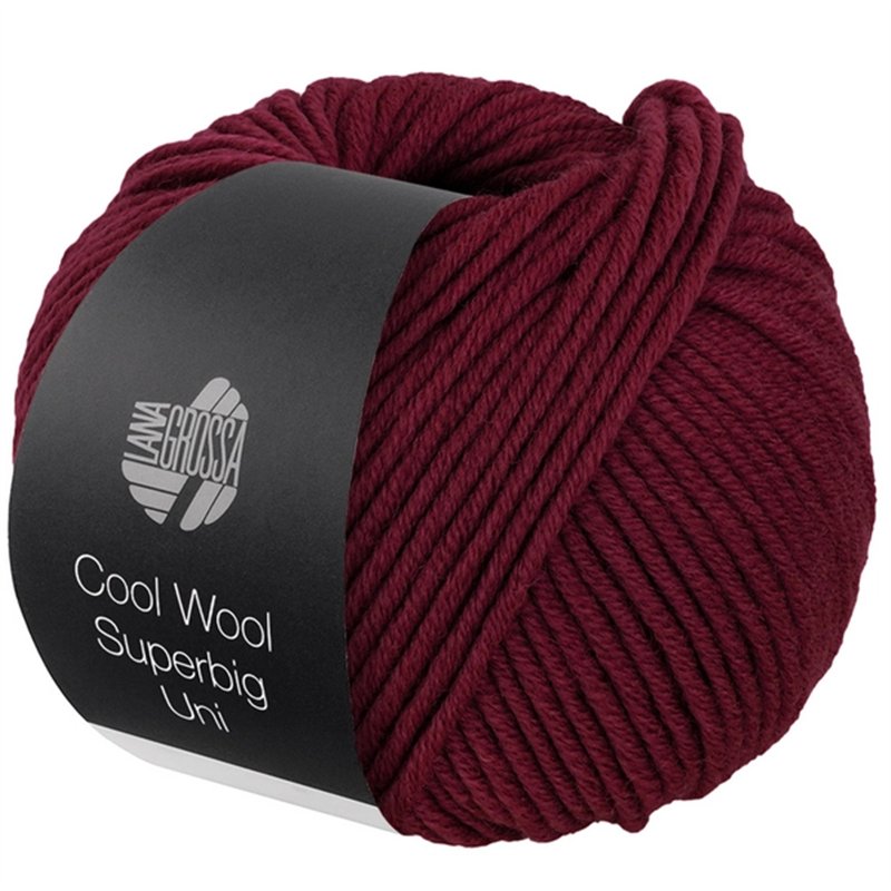 Cool Wool Superbig Uni Wijnrood 06