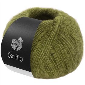 Lana Grossa Soffio 032 grijsgroen