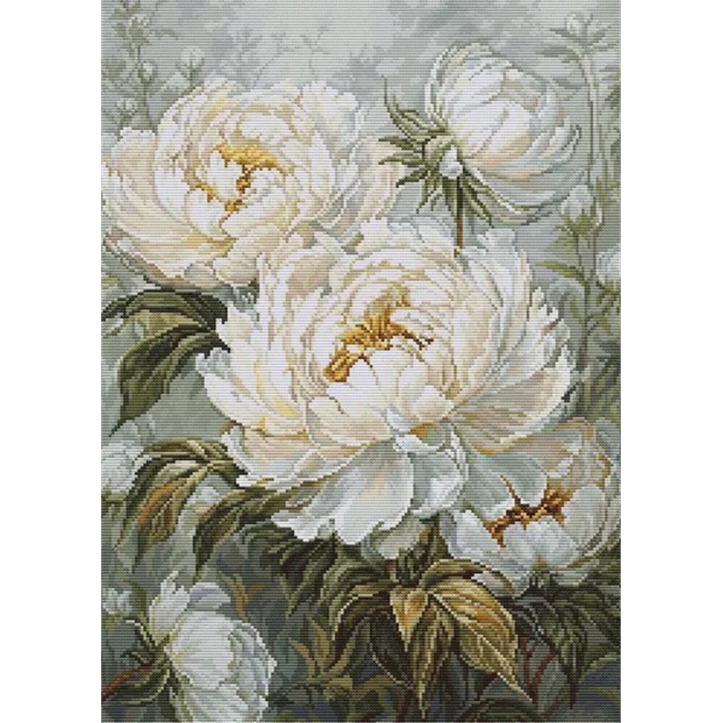 Kit de broderie La Lumière des Pivoines Printanières Kit de broderie La Lumière des Pivoines Printanières
