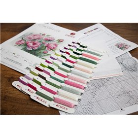 Luca-S Kit de broderie Le Charme des Pivoines