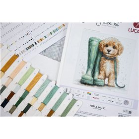 Luca-S Embroidery kit For a Walk