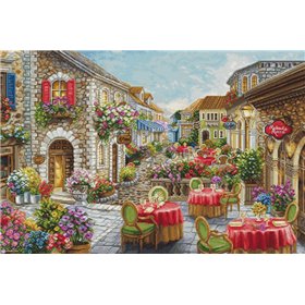 Luca-S Embroidery kit Fiori Caffes