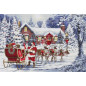 Kit de broderie La Visite du Père Noël