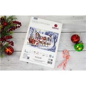 Luca-S Embroidery kit Santa's Visit