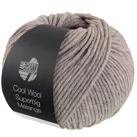Cool Wool Superbig Mélange Graubeige meliert 215