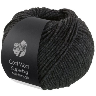 Cool Wool Superbig Mélange Dunkelgrau meliert 218