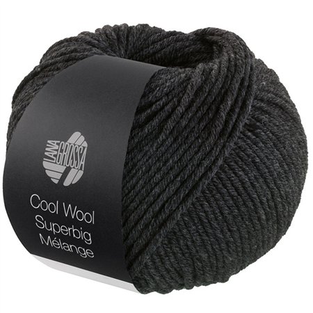 Lana Grossa Cool Wool Superbig Mélange Donkergrijs 218