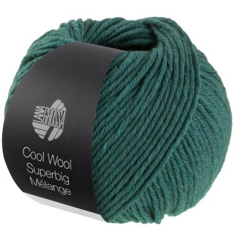 Lana Grossa Cool Wool Superbig Mélange Donkergroen 210