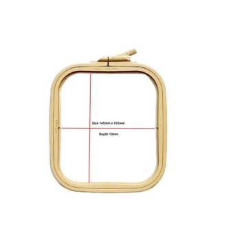  Embroidery frame Nurge 9,5 x 11 cm Coffee Brown