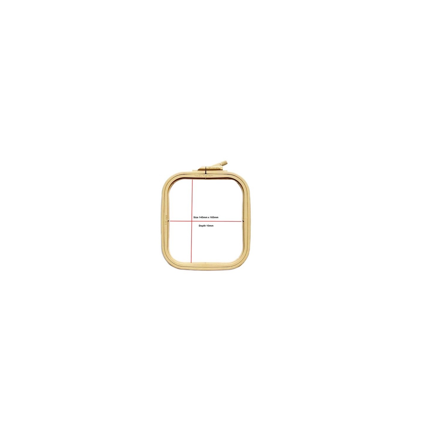 Embroidery frame Nurge 9,5 x 11 cm Coffee Brown