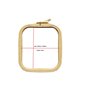  Embroidery frame Nurge 9,5 x 11 cm Coffee Brown