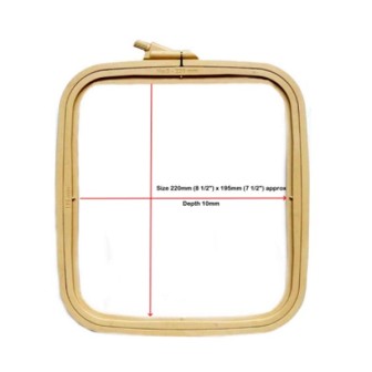  Embroidery frame Nurge 14,5 x 16,5 cm Coffee Brown