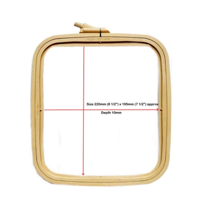  Embroidery frame Nurge 14,5 x 16,5 cm Coffee Brown