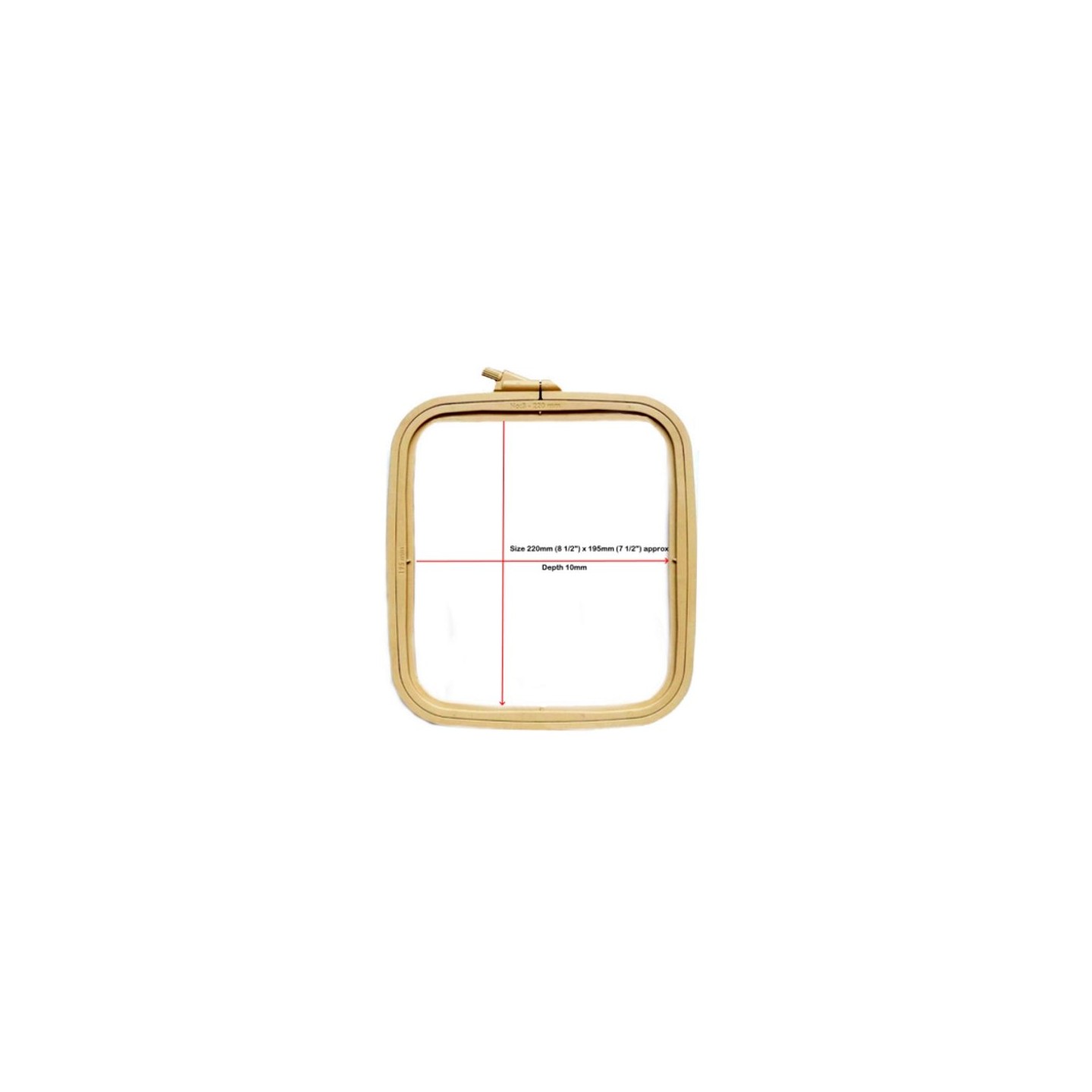 Borduurring Nurge 14,5 x 16,5 cm koffiebruin