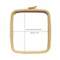 Borduurring Nurge 19,5 x 22 cm koffiebruin