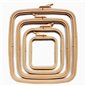 Stickrahmen Nurge 9,5 x 11 cm Kaffeebraun