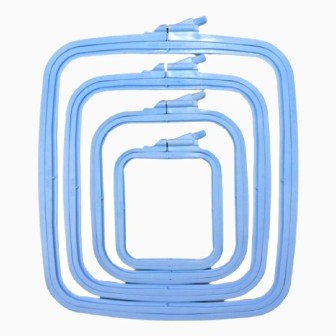 Borduurring Nurge 14,5 x 16,5 cm pastelblauw
