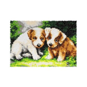 Latch hook rug kit Puppies 4176