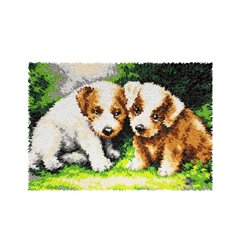 Knooptapijt kit Puppies 4176