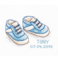 Luca-S Embroidery kit Baby Shoes