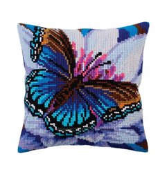Coussin à broder Turquoise volatile 5313