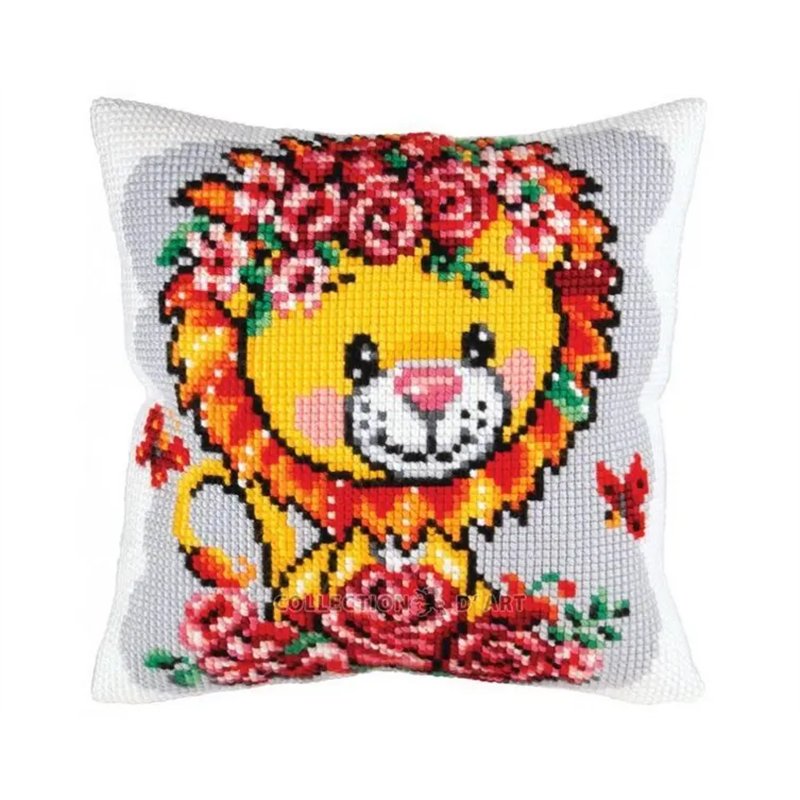 Coussin à broder Lionneau 5424