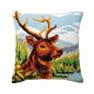 Coussin à broder Au bord de la rivière de montagne 5441
