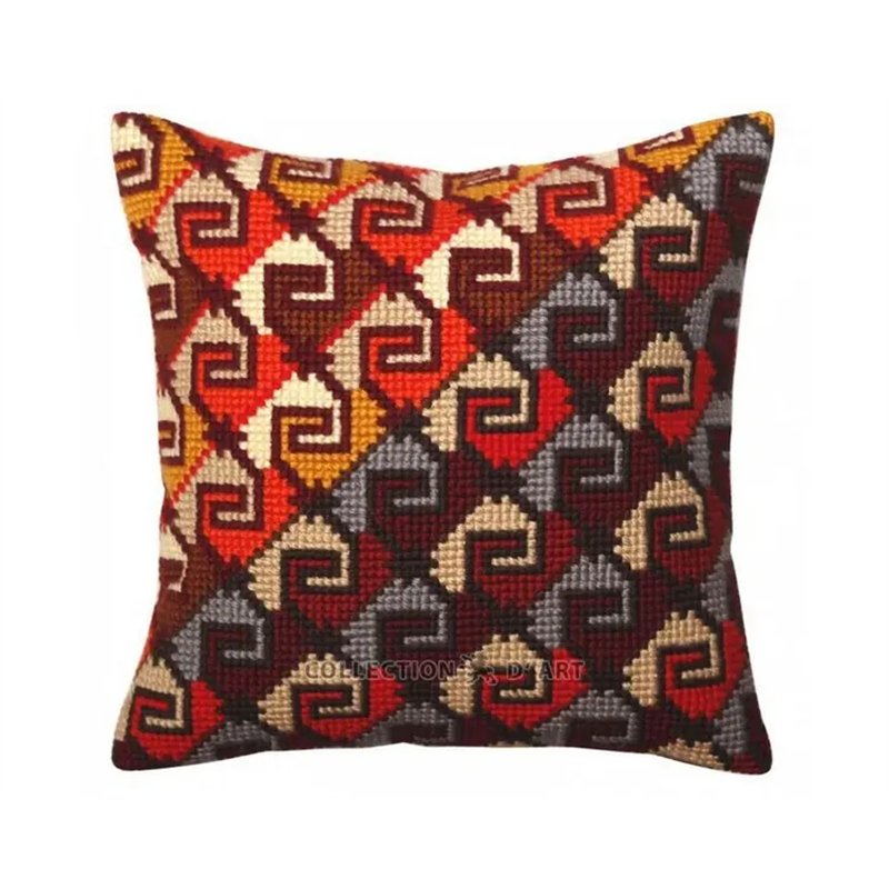 Borduurkussen Peruaans ornament 5368