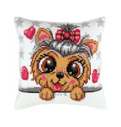 Coussin à broder Yorkshire terrier 5434