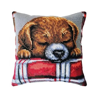 Coussin à broder Chiot bien-aimé 5482