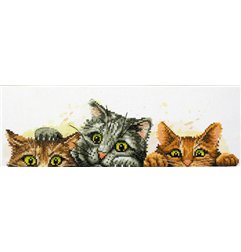 Embroidery kit Curious Kittens