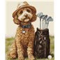 Kit de broderie Le maître golfeur