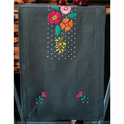 Kit chemin de table Fleurs multicolores