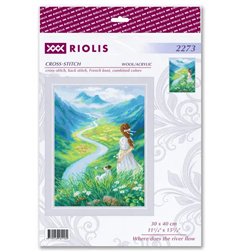 Embroidery kit Where does the river flow