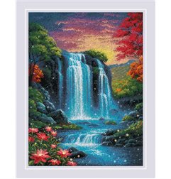 Riolis Stickset Zauberhafter Wasserfall