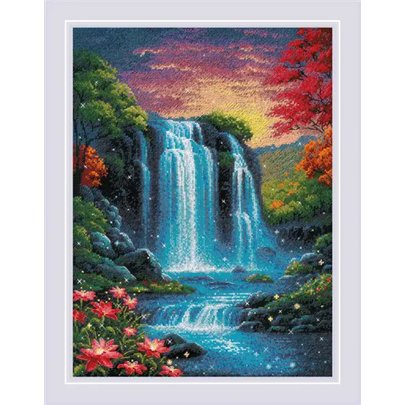 Stickset Zauberhafter Wasserfall