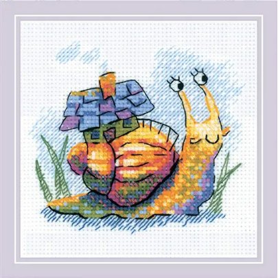 Riolis Kit de broderie Petit escargot