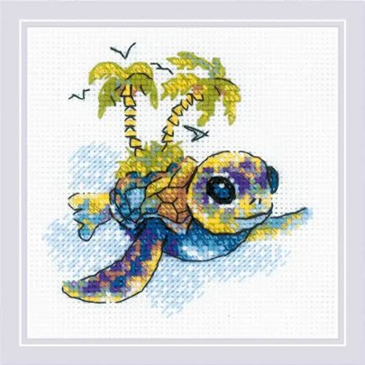 Riolis Kit de broderie Petite tortue