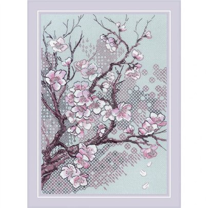 Riolis Kit de broderie Fleurs de prunier