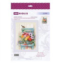Embroidery kit Garden Flowers