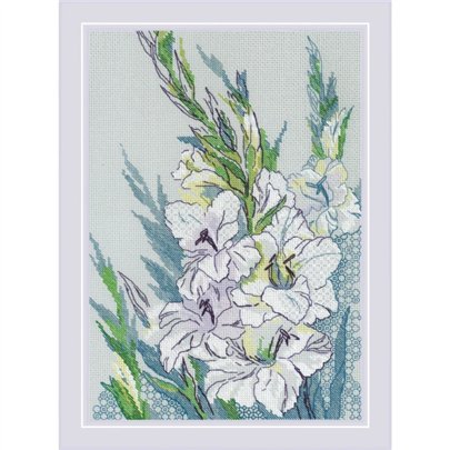 Riolis Embroidery kit White Gladioli