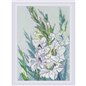 Kit de broderie Gladioles blancs Kit de broderie Gladioles blancs
