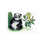 Stickset Panda und die Raupe kreuzen sich
