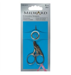 Ciseaux à broder cigogne Milward 9 cm