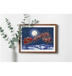 Embroidery kit Christmas Eve Flight