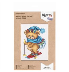 Kit de broderie Ours skieur